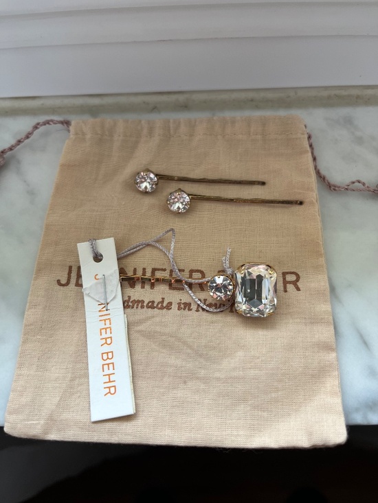 Jennifer Behr Gemma Crystal Diamond Hair Bobby Pin L. Erickson Little Gems Lot 3 main image 9